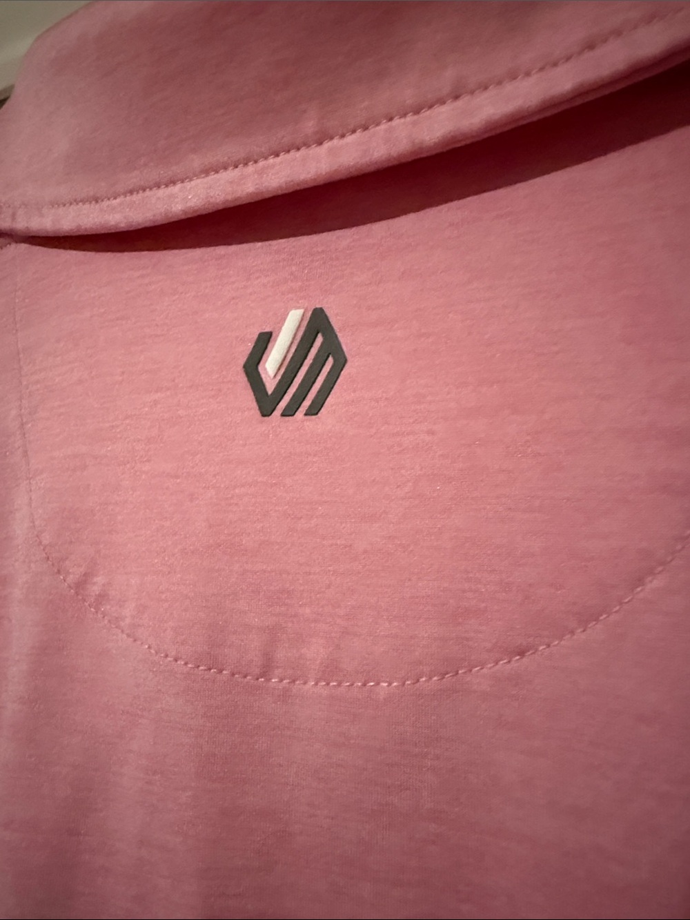 Johnston & Murphy Men's Heather Pink Polo Shirt - Picture 5 of 5